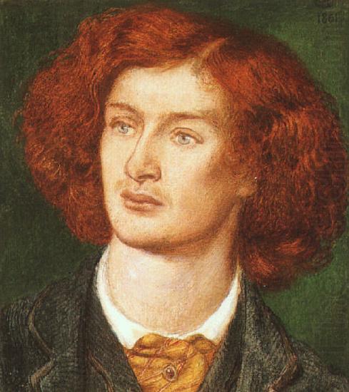 Portrait of Algernon Swinburne, Dante Gabriel Rossetti